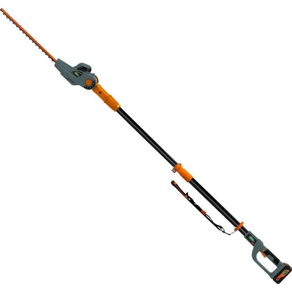 Scotts 17 in. 24V Electric Cordless Pole Hedge Trimmer - 2.5 Ah Battery and Charger Included