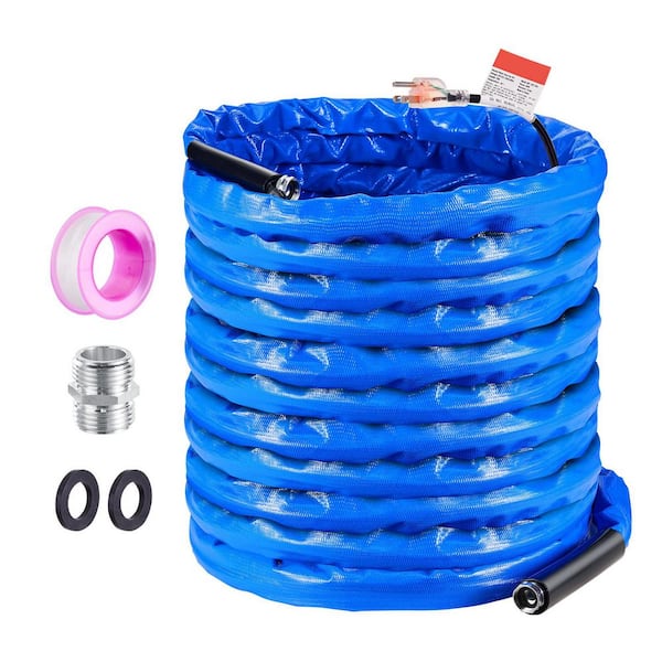SKYSHALO 100ft. Heated Water Hose for RV, Heated Drinking Water Hose with Cover Antifreeze to-45°F, Automatic Self-Regulating