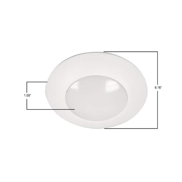 Halo HLC 4 in. 5000K Integrated LED Recessed Light Trim (6-Pack