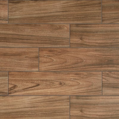 Daltile Baker Wood 6 In X 24, How To Lay Porcelain Tiles On Wooden Floor