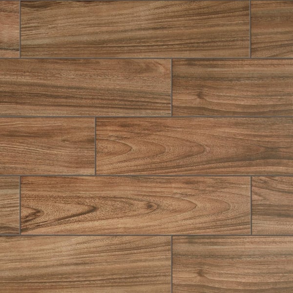 Daltile Baker Wood 6 In X 24, How To Lay Porcelain Tile On Wood Floor