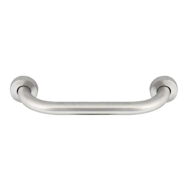 MODONA 12 in. x 1 in. Stainless Steel SS304 Concealed Screw Grab Bar in Satin Nickel