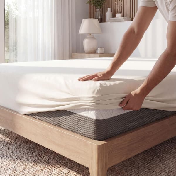 OMNE SLEEP Omne Sleep 8 in. Firm Gel Memory Foam Queen Mattress