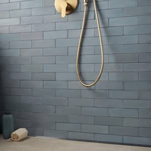 Vibe Teal 2.36 in. x 7.87 in. Matte Cement Subway Wall Tile (3.88 sq. ft./Case)