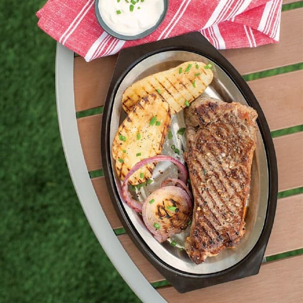 Nordic Ware 365 Grilling 7.875 in. Aluminum Sizzle and Serve Pan