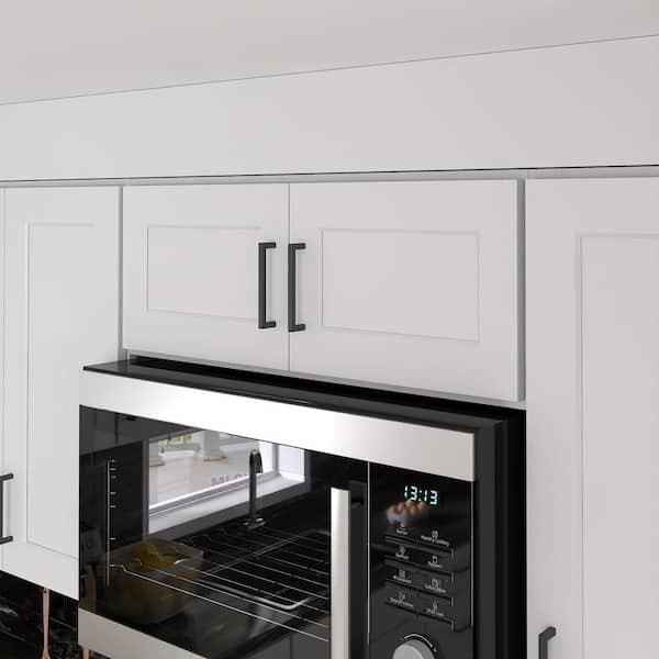 30 in. W 12 in. H 12 in. D Ready to Assemble Plywood Wall Kitchen Cabinet in Painted White with 2-Door