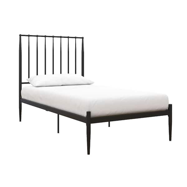 Dhp Gracie Modern Black Metal Twin Bed, Contemporary Metal Bed Frame