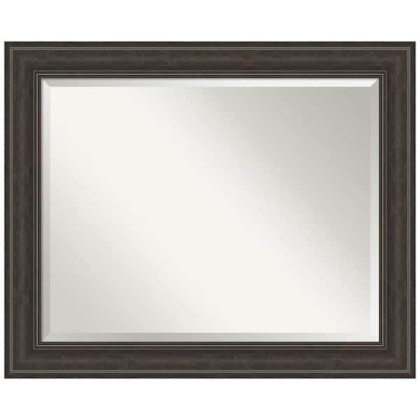 Amanti Art Shipwreck Greywash 33.5 in. H x 27.5 in. W Framed Wall Mirror