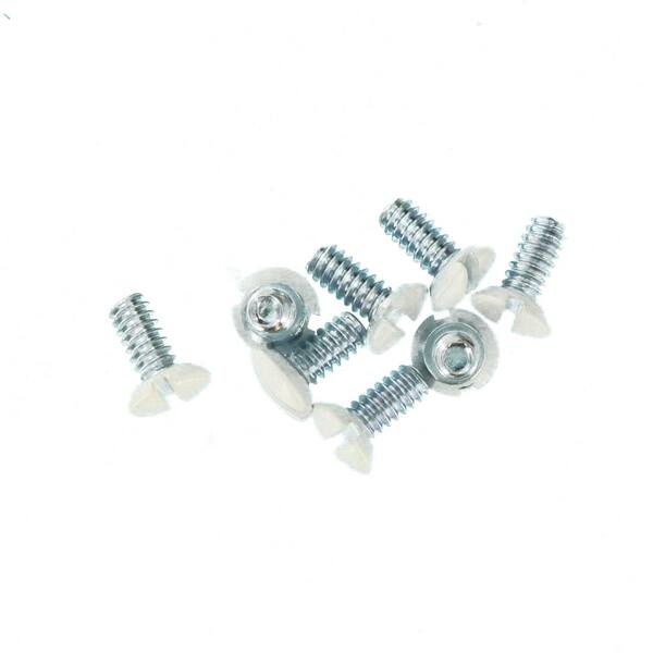 thumbnail image 2 of Leviton White Wall Plate Screws - 20 Pack, 5/16 Inch Long, Oval Head Milled Slot, 6-32 Thread For Leviton Switch Plates 2 of 13