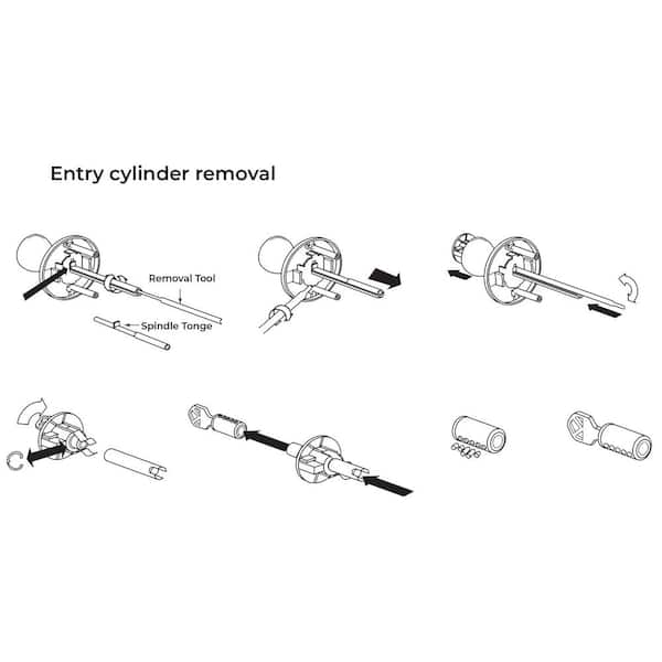 Prime-Line Kwikset Steel 5-Pin Door Lock Set Re-Keying Kit E