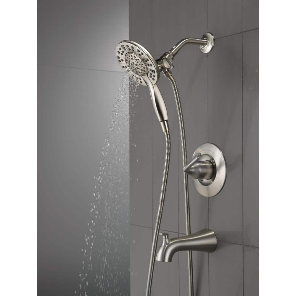 Arvo Nickel Multi-Head Handheld Wall Mounted Shower Faucet Set