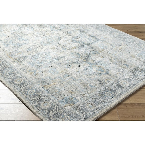 Avellino Pale Blue Traditional Oriental 2 X 2 Area Rug