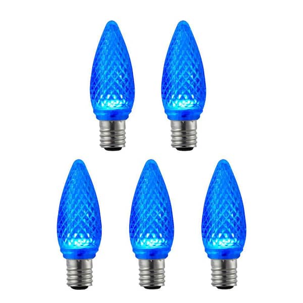 Home Accents Holiday 25 Pack C9 Blue LED Commercial Bulbs