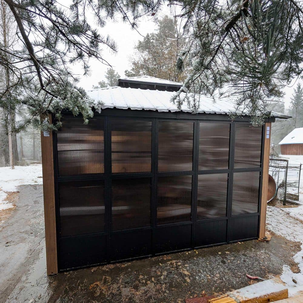 PURPLE LEAF 12ft. x 16ft. Sunroom Hardtop Gazebo Solarium