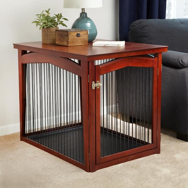 zoovilla 2-In-1 Dog Crate and Gate-Large