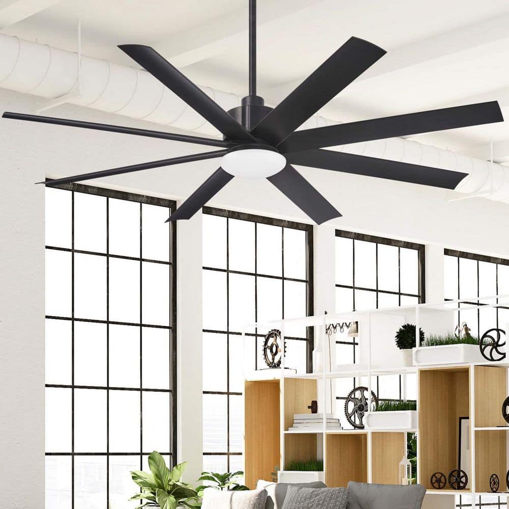 MINKA-AIRE Slipstream 65 in. Integrated LED Indoor/Outdoor Coal