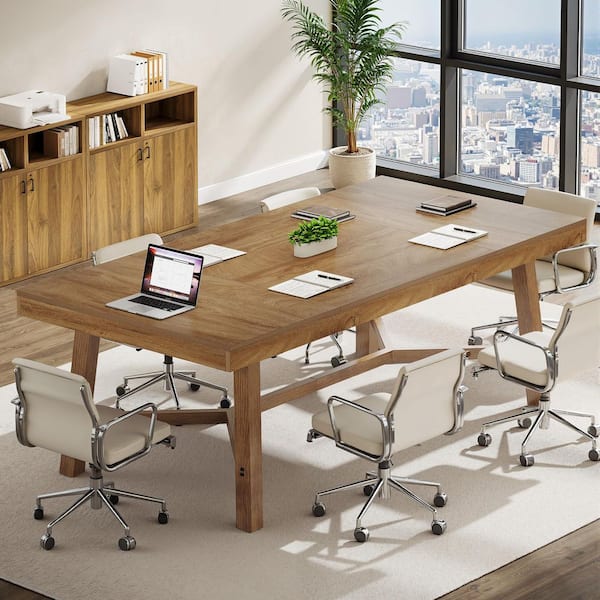 TRIBESIGNS WAY TO ORIGIN 71 in. Rectangular Light Brown Engineered