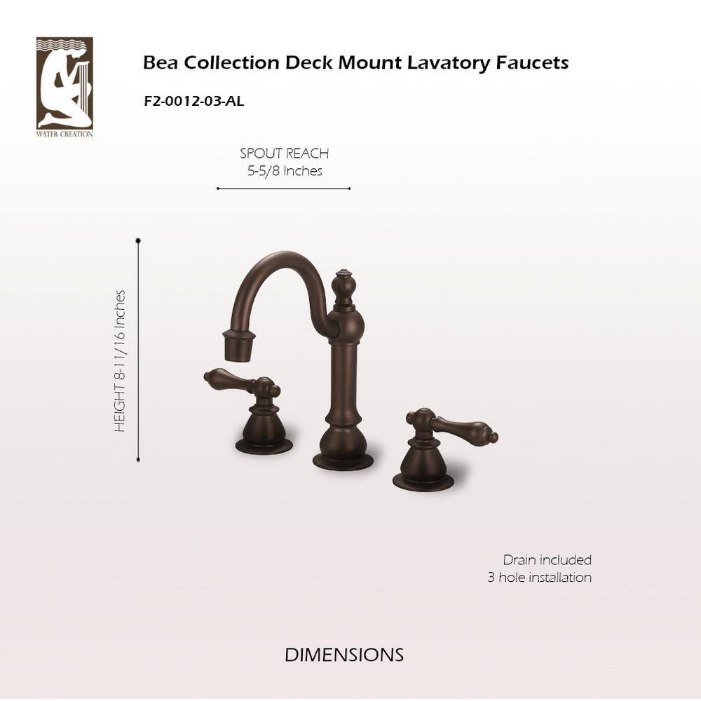 Vintage Elegance Oil-Rubbed Bronze Widespread Bathroom Faucet