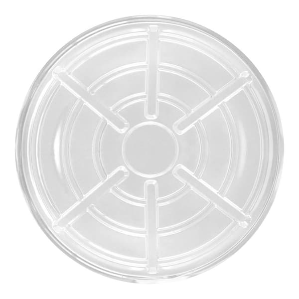 Vigoro 12 in. W x 3.5 in. H Clear Medium-Duty Deep Plastic Plant
