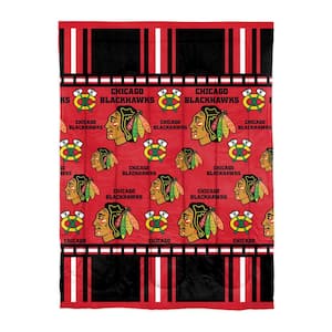 Chicago Blackhawks Rotary 4-Piece Twin Size Multi Colored Polyester Bed in a Bag Set