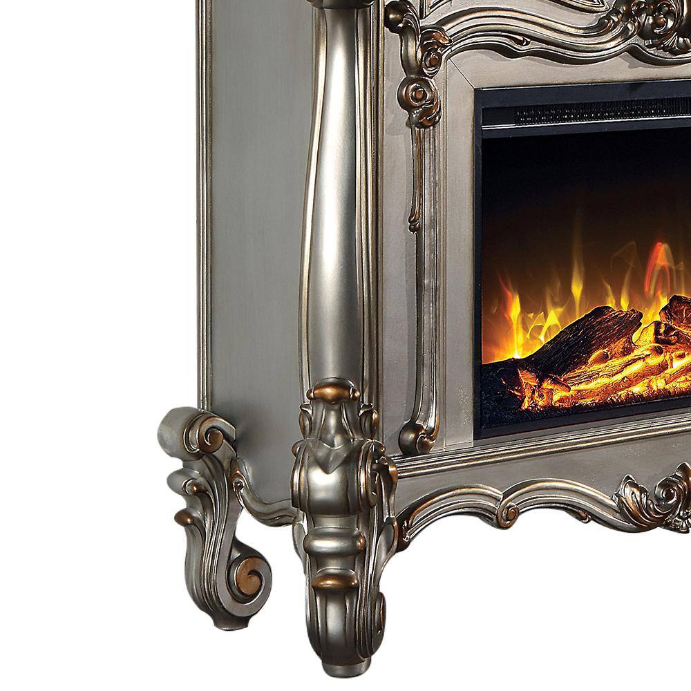 Versailles Antique Platinum 47" Electric Fireplace with Safety Technology