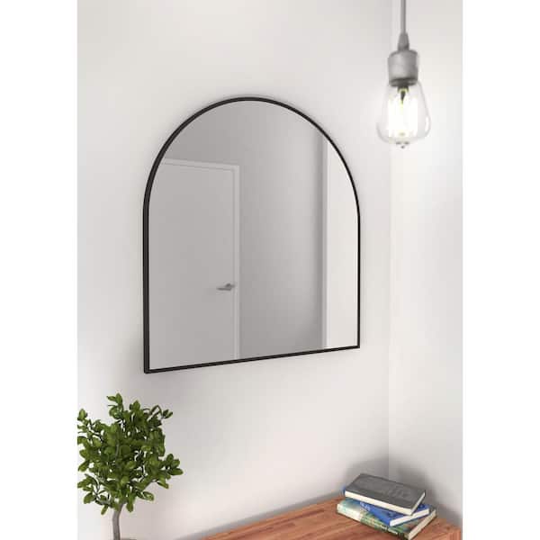 H Framed Arched Bathroom Vanity Mirror, How To Frame An Arched Mirror