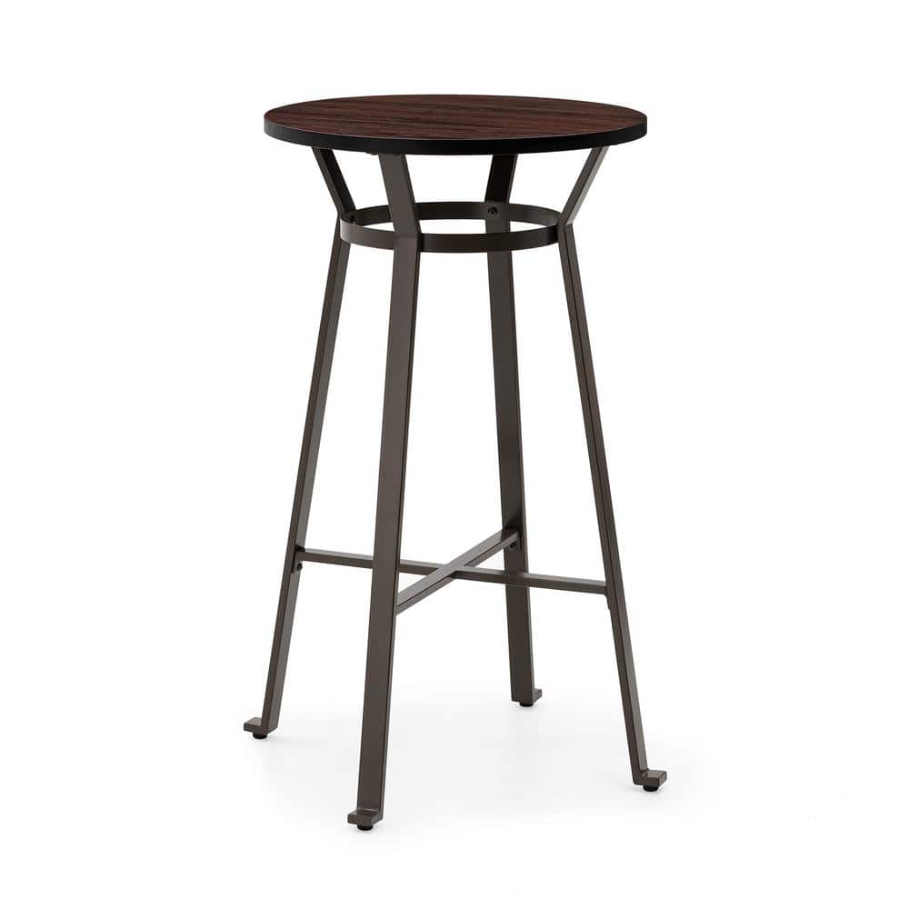 Farmhouse 41" Round Reclaimed Wood Bar Height Table