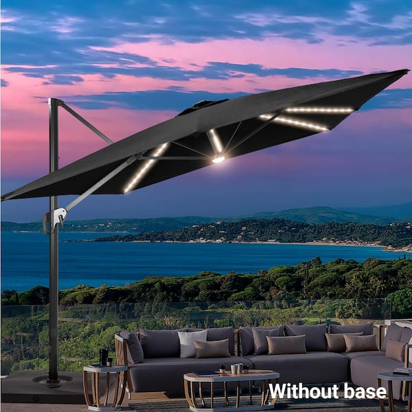 best rectangular patio umbrella ZLACUIU 10x13FT Cantilever Outdoor Umbrellas, Double Top Large Rectangle Umbrella, Heavy Duty 360 Rotation Offset Outdoor Sun Shade for Garden Deck Pool Backyard Patio, Grey : Patio, Lawn The PURPLE LEAF 15 FT Patio Market Umbrella Rectangular Patio Umbrellas | Cantilever