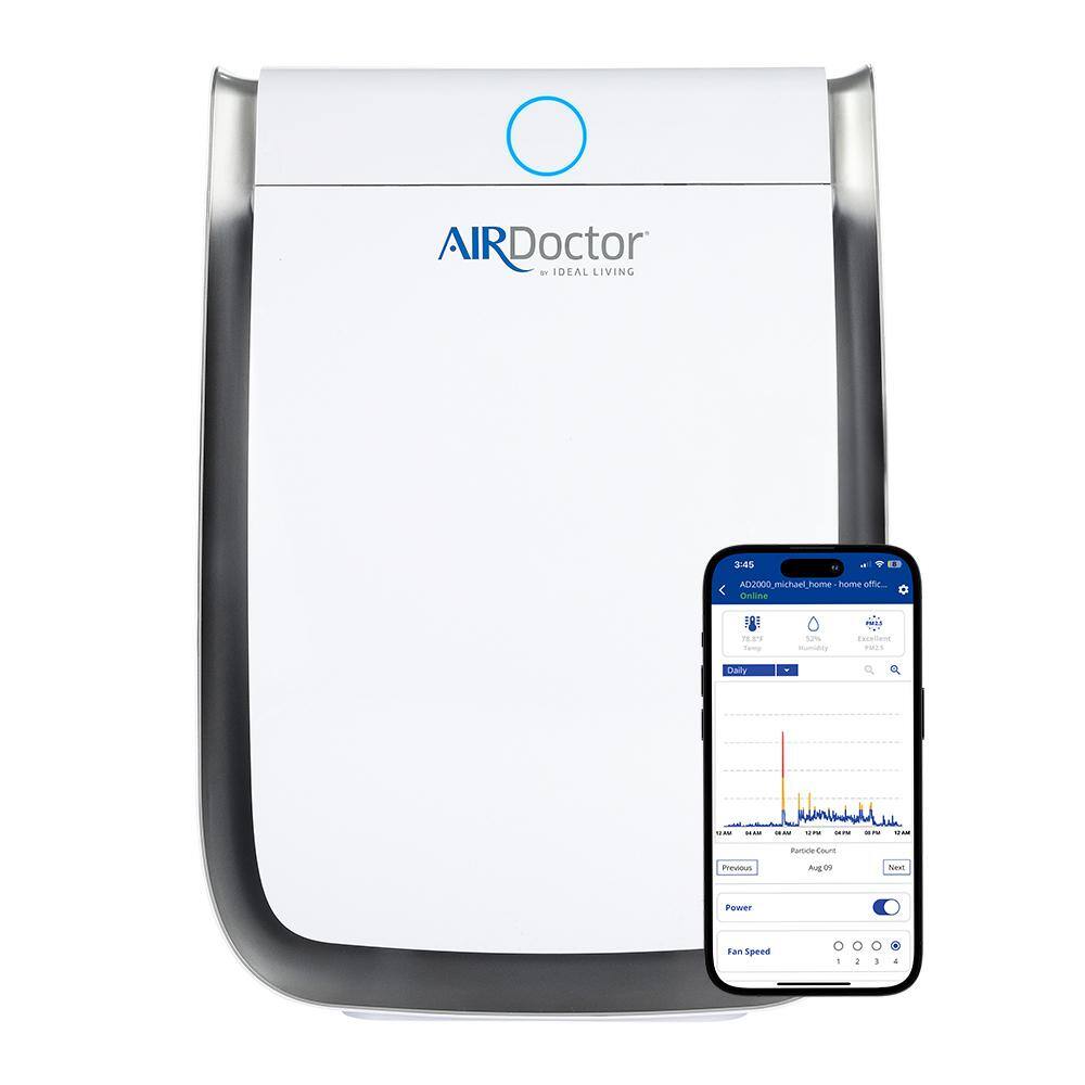 AirDoctor 3500i White Smart Console Air Purifier with HEPA Filter