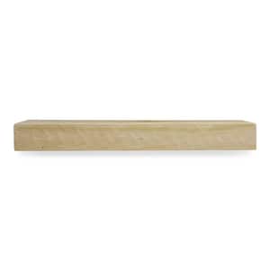 Dogberry Collections 72 in. W x 5.5 in. H x 6.25 in. D Rough Hewn  Unfinished Cap-Shelf Mantel m-hewn-7262-unfi-none - The Home Depot