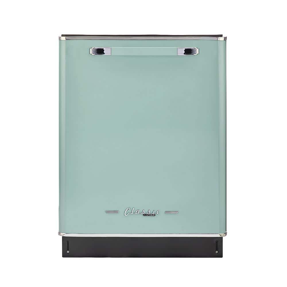 Classic Retro 24 in. in Summer Mint Green Top Control Dishwasher with Stainless Steel Tub and 3rd Rack