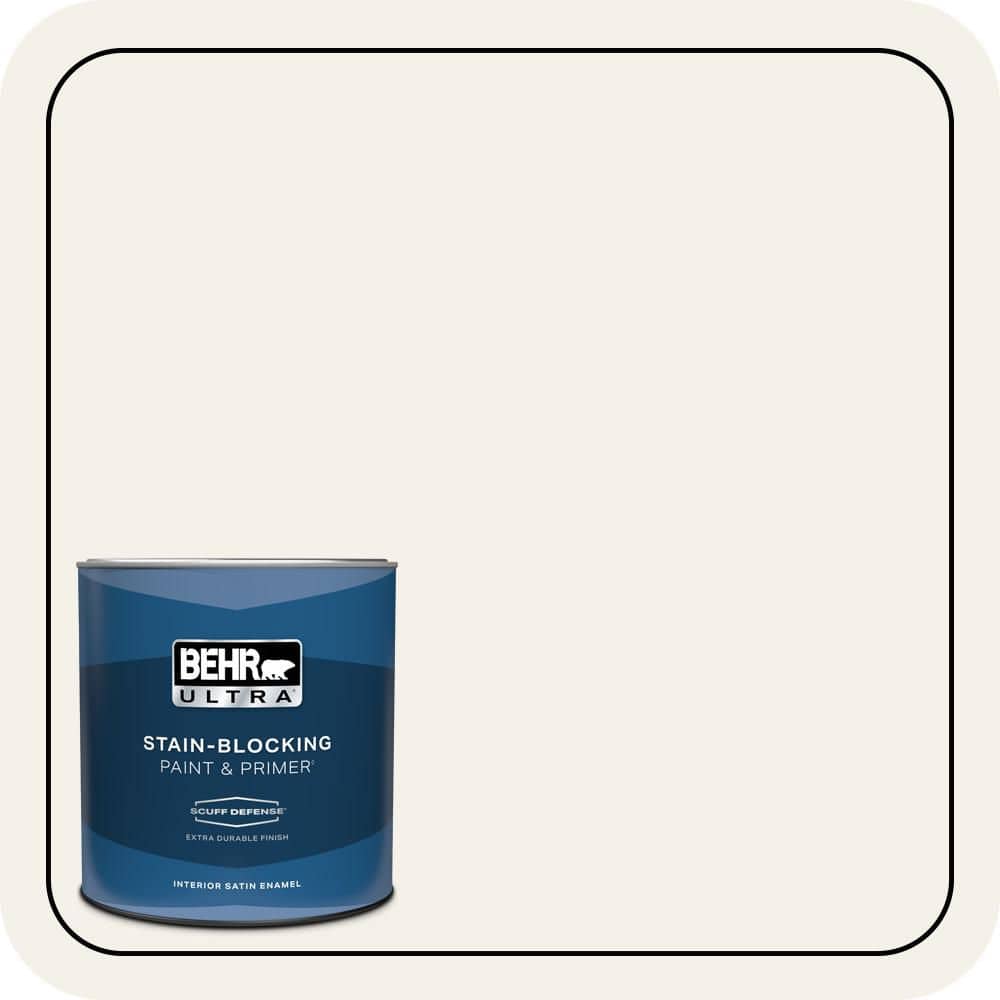 1 qt. #W-B-200 Popped Corn Extra Durable Satin Enamel Interior Paint & Primer product image for price tracking