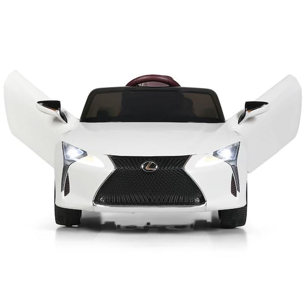 Costway 12-Volt Kids Ride on Car Lexus LC500 Licensed Remote Control Electric Vehicle White