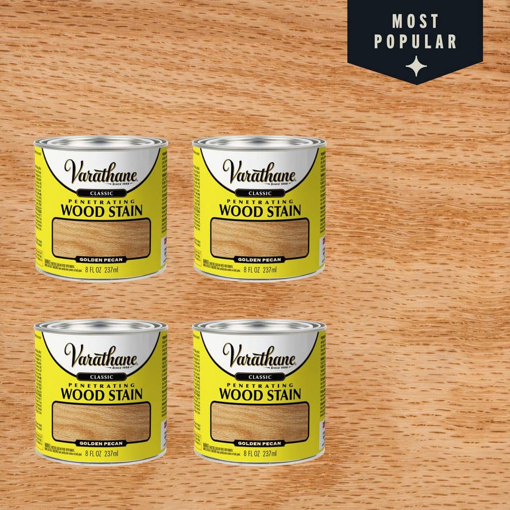 Varathane 8 oz. Golden Pecan Classic Interior Wood Stain (4-Pack