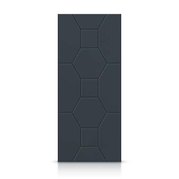 CALHOME 30 in. x 96 in. Hollow Core Charcoal Gray Painted Composite MDF Interior Door Slab
