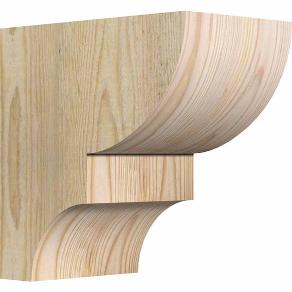 Ekena Millwork 6 in. x 10 in. x 10 in. Douglas Fir Ridgewood Rough Sawn Corbel