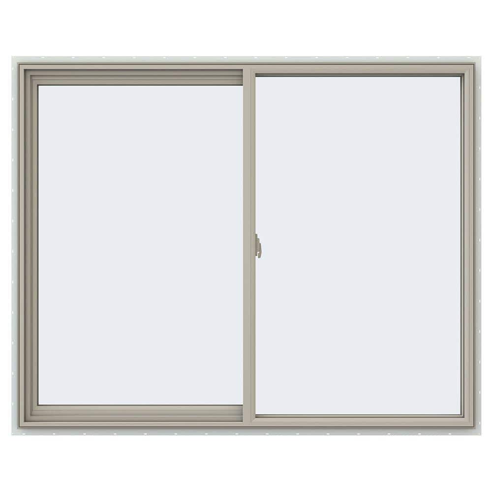 59.5 in. x 47.5 in. V-2500 Series Desert Sand Vinyl Left-Handed Sliding Window with Fiberglass Mesh Screen price history on PriceWatchPro