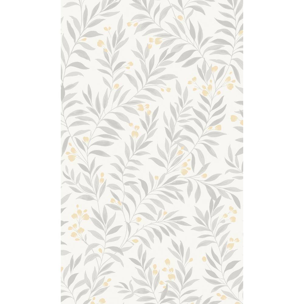 Walls Republic Grey Minimalist Tropical Prints 57 sq. ft. NonWoven