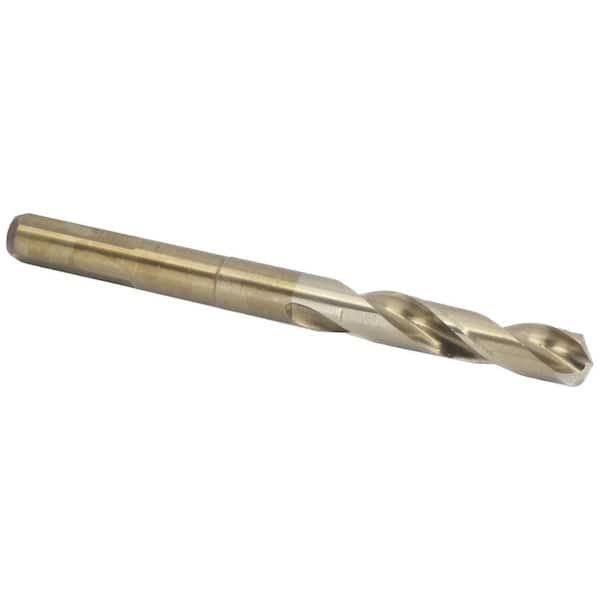 Drill America 17/32 in. m35 Cobalt Reduced Shank Twist Drill Bit with 1/2 in. Shank