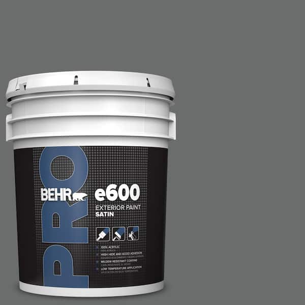 5 gal. #770F-5 Dark Ash Satin Exterior Paint