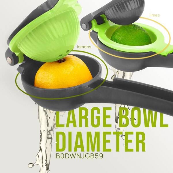 Zulay Kitchen Metal 2-in-1 Lemon Squeezer Hand Juicer Manual