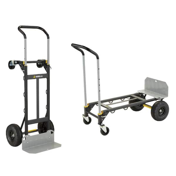 2 Rounds Folding Hand Truck Black Small Lightweight Cart Portable - View #10