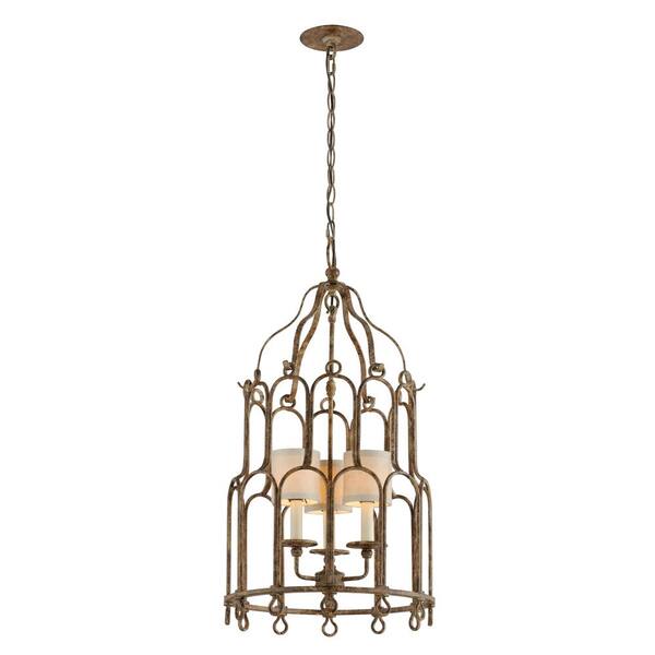 Troy Lighting Carousel 3-Light Provence Bronze Pendant