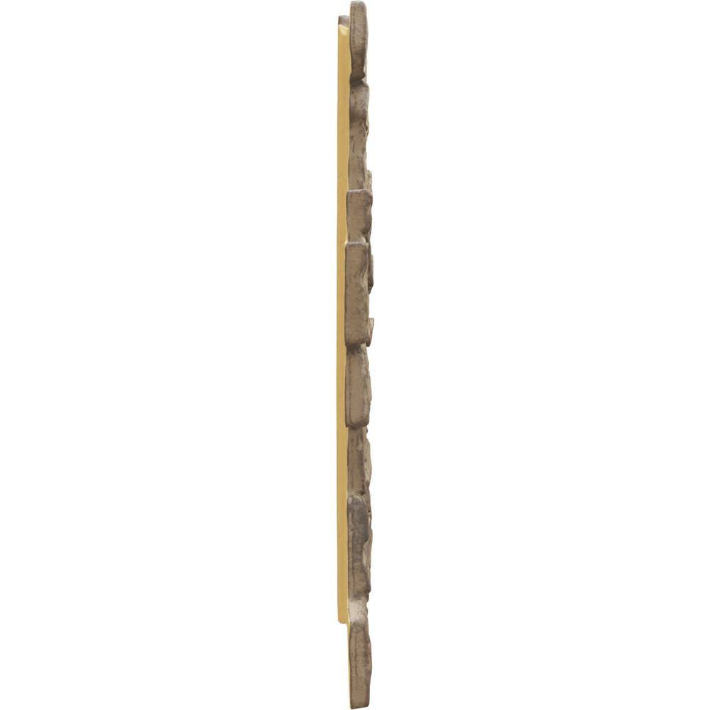 Colfax Faux Stone Siding Panel in Beige and Brown