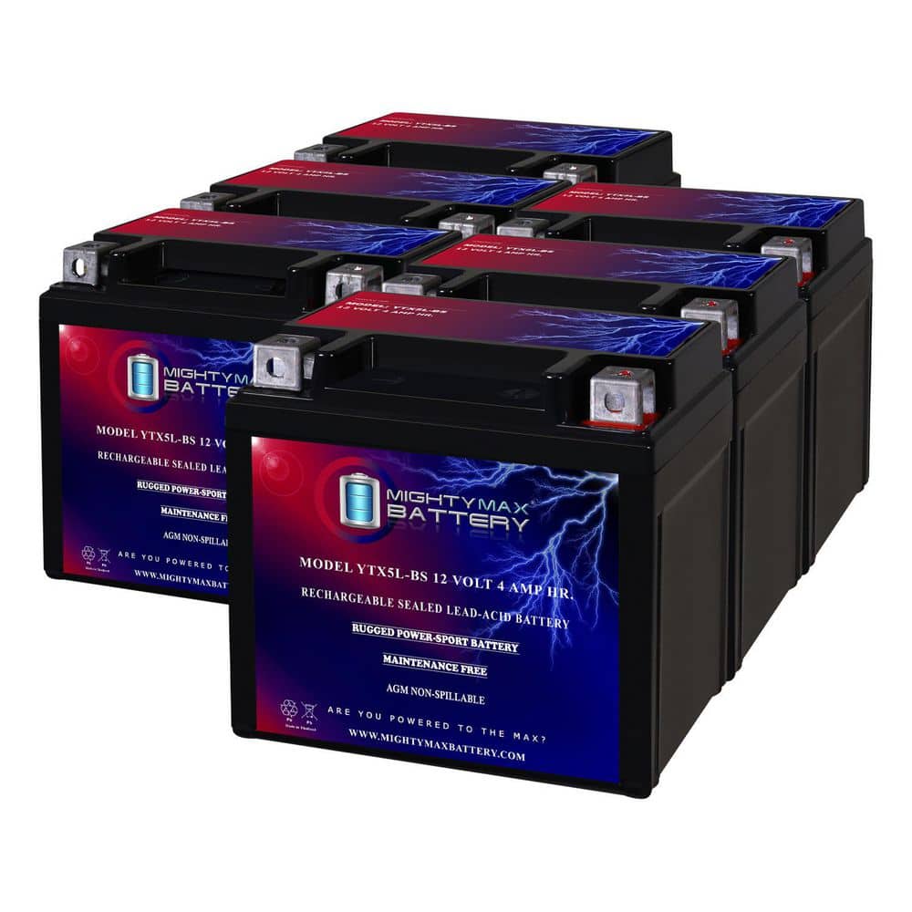 YTX5L-BS Replacement Battery Compatible with Elektra ES-5LBS - 6 Pack price history on PriceWatchPro