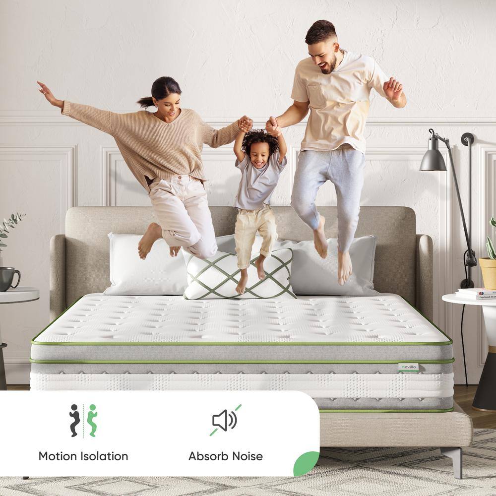 12 in. Medium Hybrid Memory Foam and Innerspring Mattress Tight Top Full Size Mattress - thumbnail 10