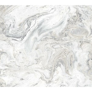 45 sq. ft. Oil And Marble Premium Peel And Stick Wallpaper