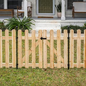 37.1 in. H x 48.3 in. W Cedar Garden Fence Gate