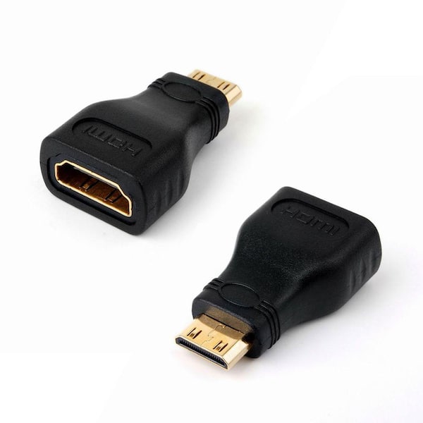 GearIt HDMI Female to Mini HDMI Male Connector Adapter Converter (5-Pack)