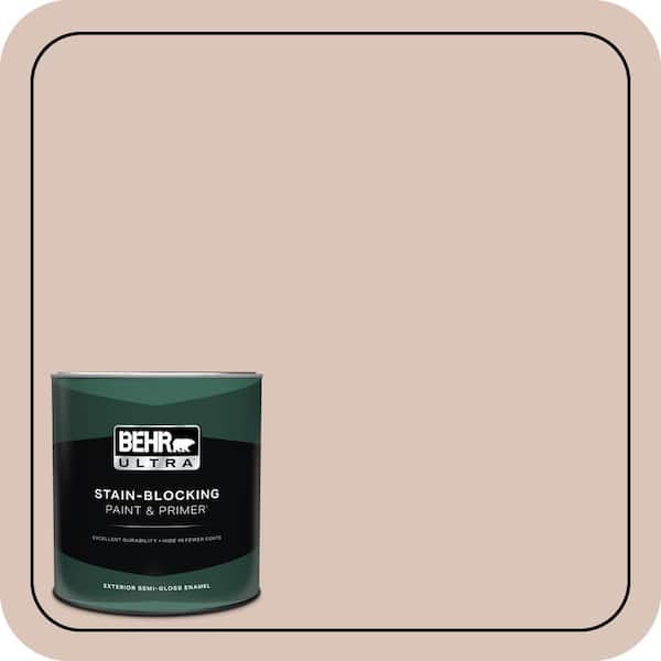 BEHR ULTRA 1 qt. #ECC-55-1 Mission Stone Semi-Gloss Enamel Exterior Paint & Primer
